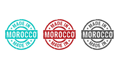 Made in Morocco stamp and stamping