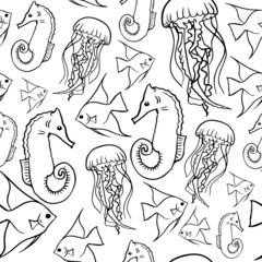 seamless pattern with elements