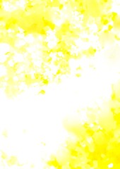 幻想的な黄色のキラキラ水彩の滲むテクスチャ背景
