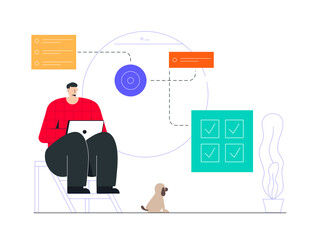 System Automation Vector Illustration