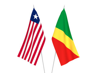 Republic of the Congo and Liberia flags