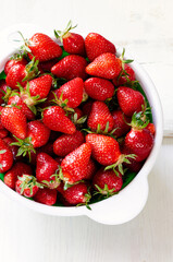 strawberries in a bowl