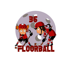 floorball logo or hockey 