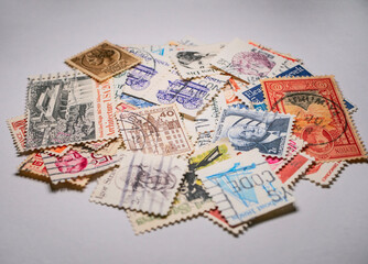 Old Postal Stamps Collection