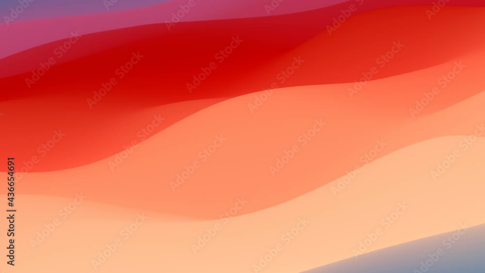 Poster texture with colored distorted waves. 3d rendering loop animation. hd resolution