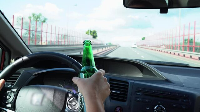 Drunk driving concept