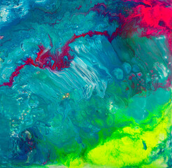 Abstract painting background in a blue tone, creative artwork.