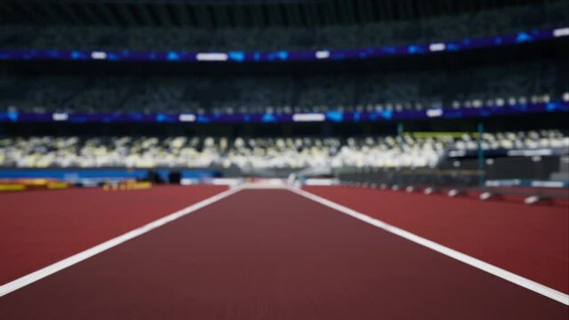 Vault athletics yard for jumping on the empty sport arena. Pole value. High quality 4k footage