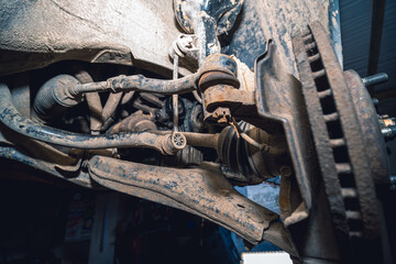 Front levers and stabilization racks of the car, ABS sensor, brake system, Disc and pads. Silent...