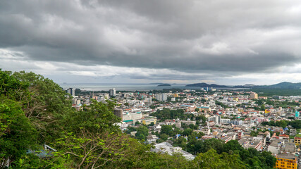 Obraz premium Phuket Old Town before Rain