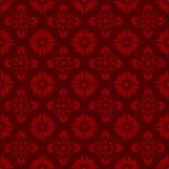 Geometric red pattern seamless vintage retro design