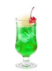 クリームソーダ メロンソーダ イラスト リアル 汗