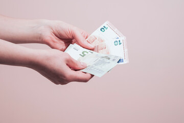 money in hand