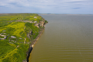 Cape Dolosman part of the Danube Delta Biosphere Reserve and the site of Greek fortress of Argamum