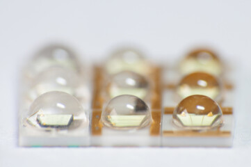 Marco of led chips. Surface Mount Device.	
