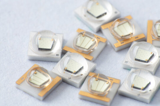 Marco of led chips. Surface Mount Device.	