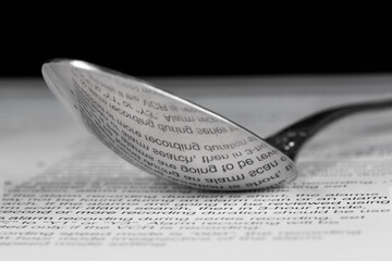 Reflection in a spoon