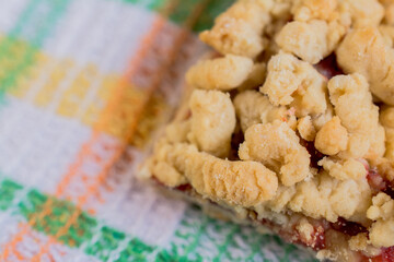 Delicious cookies biscuits close-up on the table