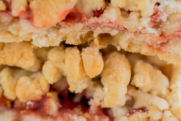 Delicious cookies biscuits close-up on the table