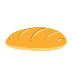 Cartoon vector illustration isolated object delicious food bread