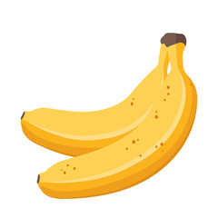 Cartoon vector illustration isolated object food fruit banana