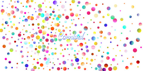 Carnival Confetti Explosion Vector Background. Birthday, New Year, Christmas Party Confetti Rain