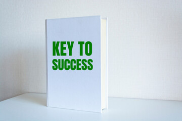 Text sign showing Key to success