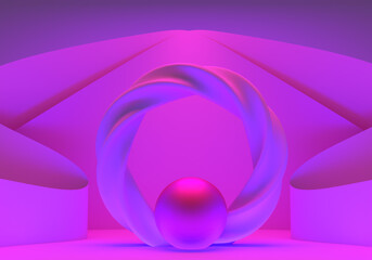 Background for art presentation of goods. 3d abstract background. Abstract podium stand for product...
