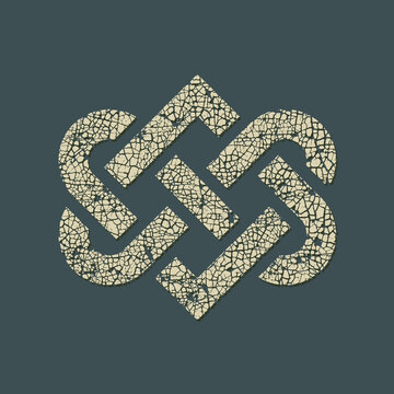 Love symbol celtic knot decoration vector illustration.