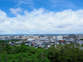 Fototapeta premium 札幌市 宮丘公園から見下ろした町並み