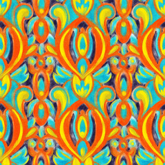 Seamless pattern with arabesques