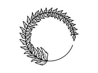 Obraz premium Hand drawn sketch of flowers, line art illustration.