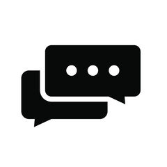 Hand drawn chat icon isolated on white. Vector illustration. Social media concept.