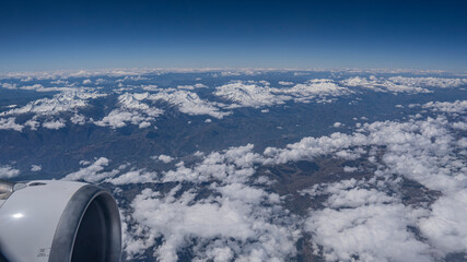 Cordillera Blanca desde avión (Huaráz - Perú)