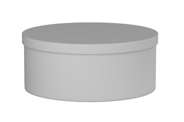 mockup round box jar 3d rendering isolate