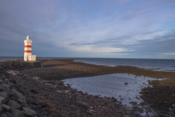 Fototapeta na wymiar The Lighthouse on Gardskagi, Iceland