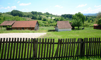 Fototapeta na wymiar landscape with house