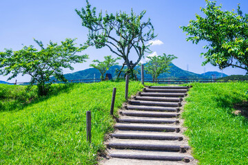 青空と階段