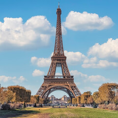 Fototapeta na wymiar Eiffel Tower in Paris city