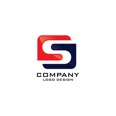 S Letter Abstract Company Logo Template