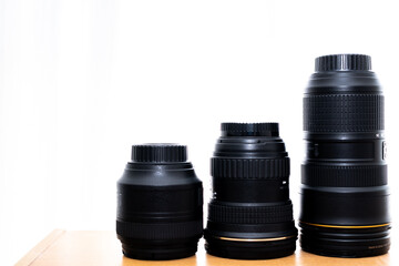 一眼レフカメラの交換レンズ