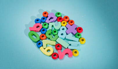 Colorful kids toys for education