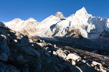 Obraz premium Mount Everest evening sunset Nepal Himalayas mountains