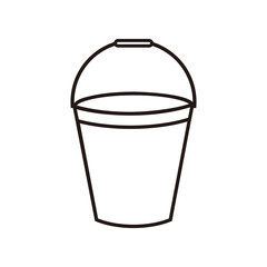Bucket icon vector illustration sign