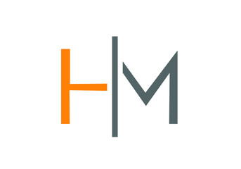this is  creative text HM logo icon