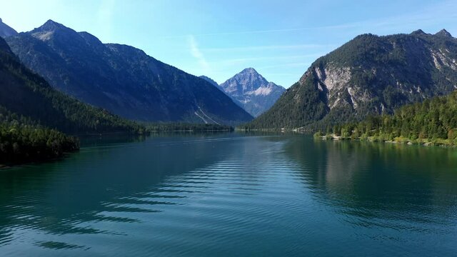 Mountains at Plansee lake, Tirol, Austria