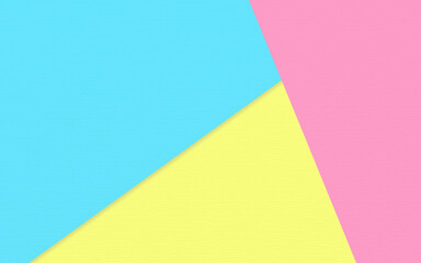 Abstract soft yellow pink and blue paper texture background  with pastel and vintage style.