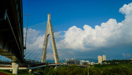 뭉게구름과 다리의 조화, Korea bridge
