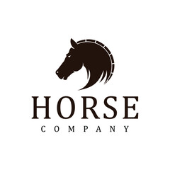 Vintage Silhouette Horse Logo Designs