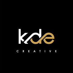 KDE Letter Initial Logo Design Template Vector Illustration